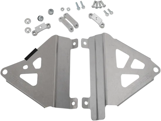 Works Silver Aluminum Radiator Brace Guard for Honda CRF450 L X