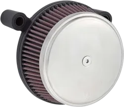 Arlen Ness Big Sucker Stage 1 Air Filter Kit w Cover Stainless Black