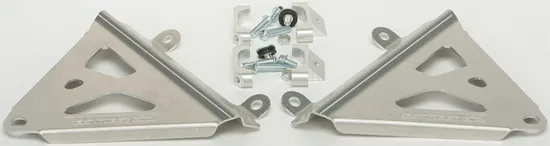 Works Silver Aluminum Radiator Brace Guard for Honda CRF250R