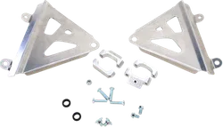 Works Silver Aluminum Radiator Brace Guard for Honda CRF250R