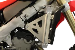 Works Silver Aluminum Radiator Brace Guard for Honda CRF250R RX