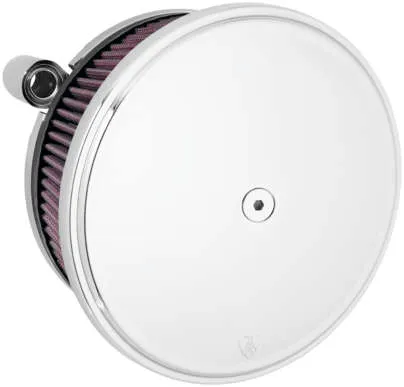 Arlen Ness Big Sucker Stage 2 Air Filter Kit Chrome Red Pre-Oiled 3