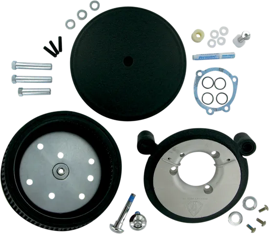 Arlen Ness Big Sucker Stage 2 Air Filter Kit STD Wrinkle Black 3