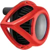 Arlen Ness Clear Tear Air Cleaner Filter Kit Red Anodized