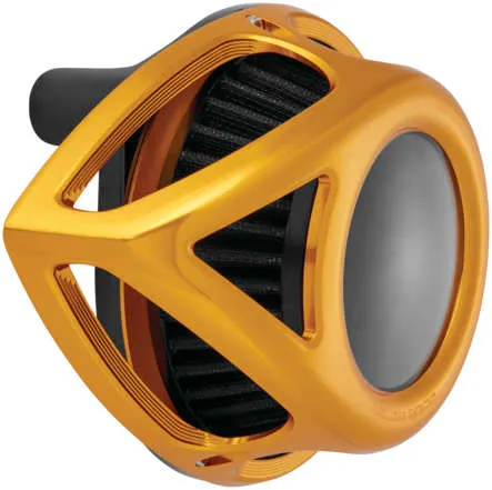 Arlen Ness Clear Tear Air Cleaner Filter Kit Gold Anodized