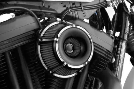 Arlen Ness Inverted Air Cleaner Filter Kit Slot Track Black