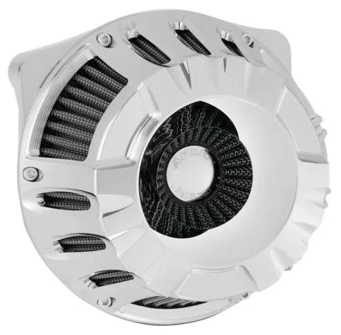 Arlen Ness Inverted Air Cleaner Filter Kit Deep Cut Chrome