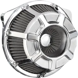 Arlen Ness Inverted Air Cleaner Filter Kit Beveled Chrome