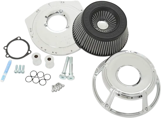 Arlen Ness Inverted Air Cleaner Filter Kit Slot Track Chrome