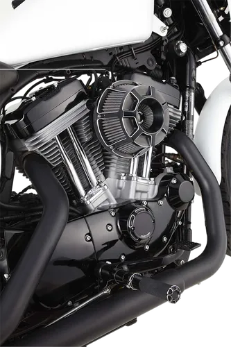 Arlen Ness Inverted Air Cleaner Filter Kit Beveled Black