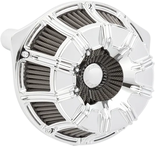 Arlen Ness Inverted Air Cleaner Filter Kit 10 Gauge Chrome