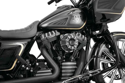 Arlen Ness Inverted Air Cleaner Filter Kit 10 Gauge Machined