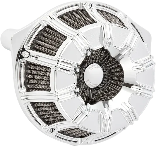 Arlen Ness Inverted Air Cleaner Filter Kit 10 Gauge Chrome