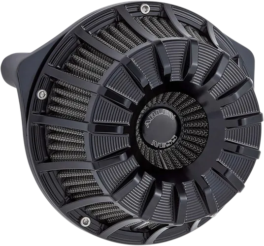 Arlen Ness Inverted Air Cleaner Filter Kit 15 Spoke Black