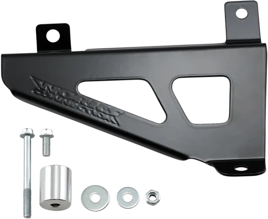 Works Black Aluminum Radiator Brace Guard for Yamaha YZ65