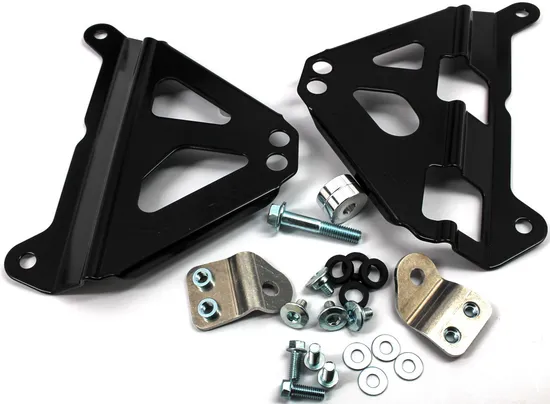 Works Black Aluminum Radiator Brace Guard for Yamaha YZ250FX 450FX