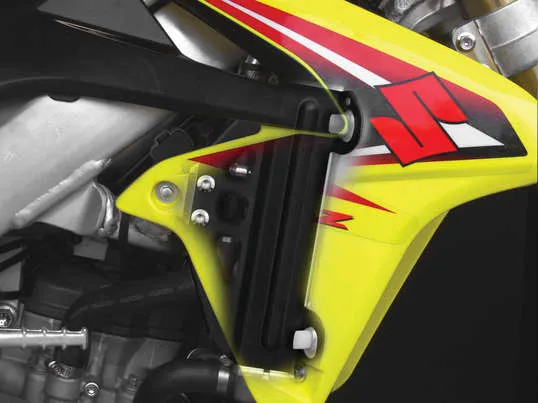 Works Black Aluminum Radiator Brace Guard for Yamaha YZ450FX