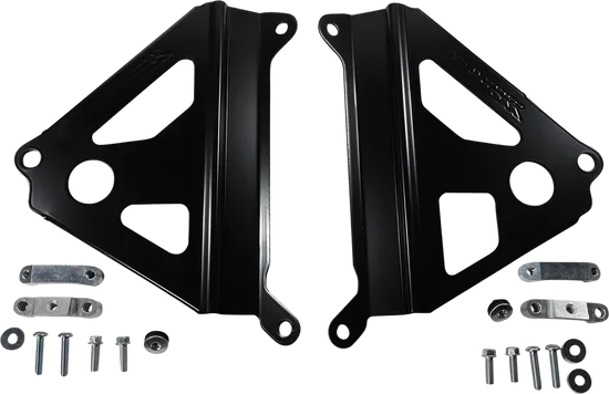 Works Black Aluminum Radiator Brace Guard for Yamaha YZ450F
