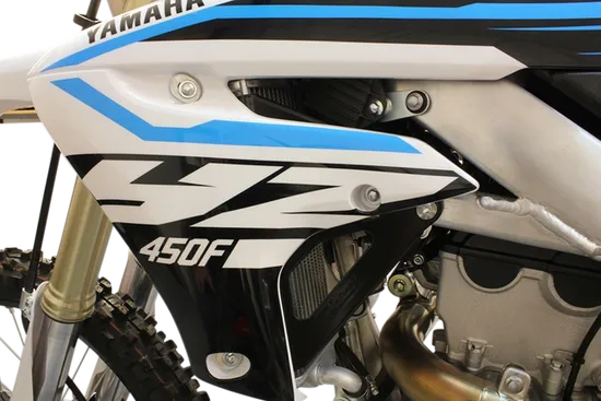 Works Black Aluminum Radiator Brace Guard for Yamaha YZ450F