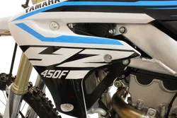 Works Black Aluminum Radiator Brace Guard for Yamaha YZ450F