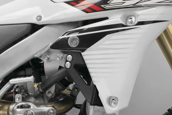 Works Black Aluminum Radiator Brace Guard for Yamaha YZ250F 2