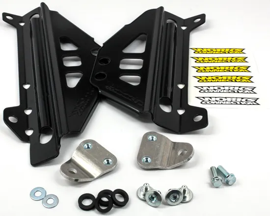 Works Black Aluminum Radiator Brace Guard for Yamaha YZ250F FX