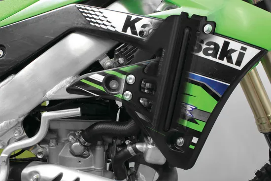 Works Black Aluminum Radiator Brace Guard for Yamaha YZ250F FX