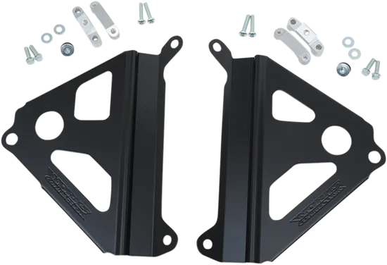 Works Black Aluminum Radiator Brace Guard for Yamaha YZ250F FX