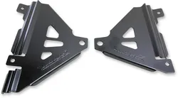 Works Black Aluminum Radiator Brace Guard for Kawasaki KX450F