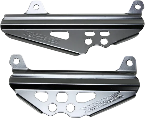 Works Black Aluminum Radiator Brace Guard for Suzuki RMZ450