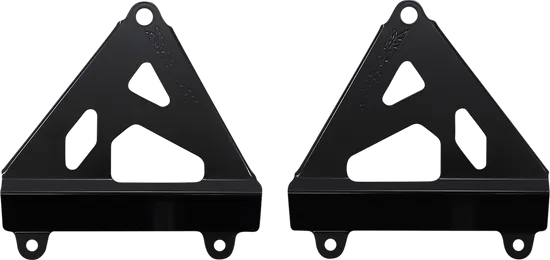 Works Black Aluminum Radiator Brace Guard for Honda CRF450R RX