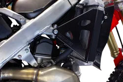 Works Black Aluminum Radiator Brace Guard for Honda CRF450R RX