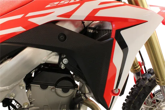 Works Black Aluminum Radiator Brace Guard for Honda CRF250R