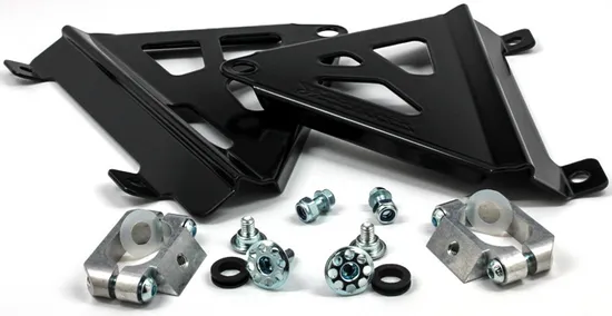 Works Black Aluminum Radiator Brace Guard for Honda CRF250R