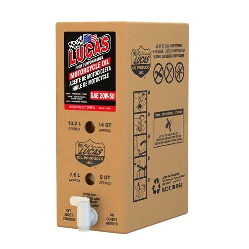 Lucas High Performance Petroleum Base Engine Motor Oil 20W50 6 Gallon 2