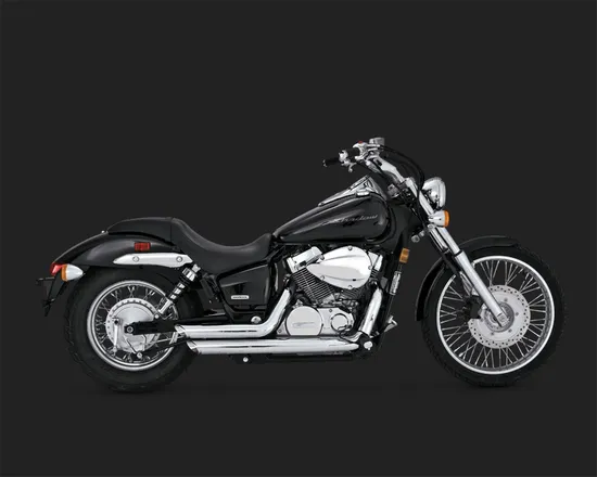 Vance Hines Shortshots Staggered Exhaust Pipe System Chrome