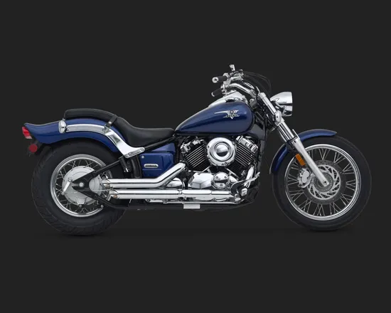 Vance  Hines Shortshots Staggered Exhaust Pipe System Chrome