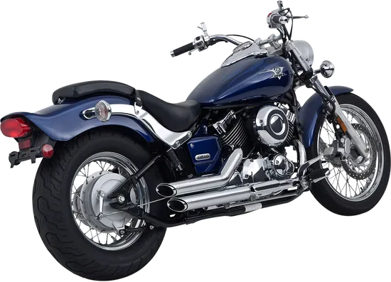 Vance  Hines Shortshots Staggered Exhaust Pipe System Chrome