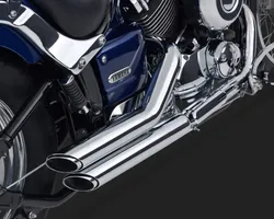Vance  Hines Shortshots Staggered Exhaust Pipe System Chrome
