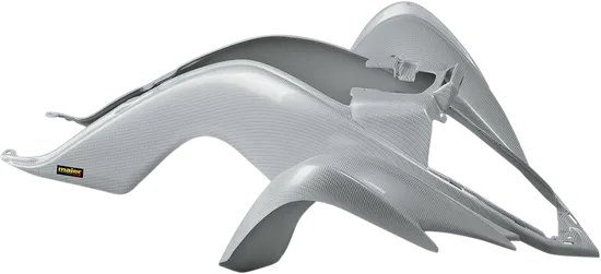 Maier White Carbon Polypropylene Front Fender Fairing Guard