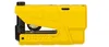 Abus Yellow GRANIT Detecto XPlus 8077 Motorcycle Brake Disc Lock Alarm Level 18