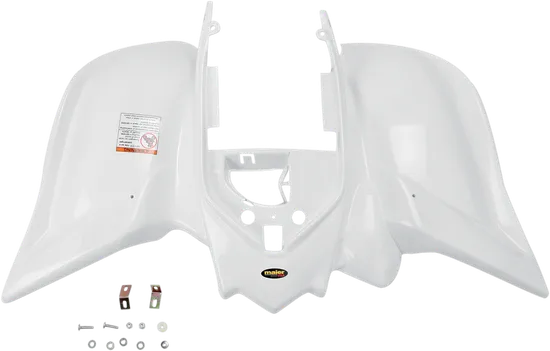 Maier White Polyethylene Rear Fender Fairing Guard