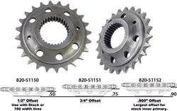 Harddrive .75in Offset 6 speed Chain Conversion Sprocket 24T