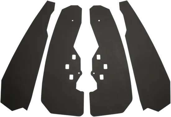 Maier Stealth Black Mud Flaps Splash Guards Set 4pc