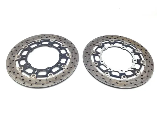Left Right Front Brake Disc Rotors Set 2009 Yamaha YZF R6 2108A