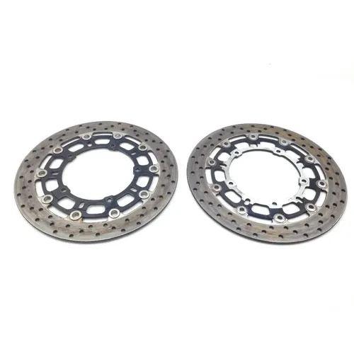 Left Right Front Brake Disc Rotors Set 2009 Yamaha YZF R6 2108A 8