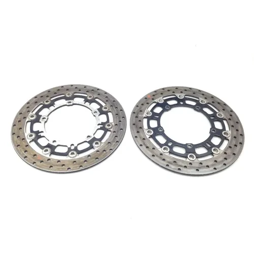 Left Right Front Brake Disc Rotors Set 2009 Yamaha YZF R6 2108A 3