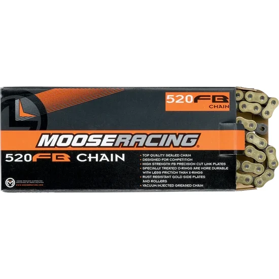 Moose 520 Fine Blanking 100 Link Steel Drive Chain 5