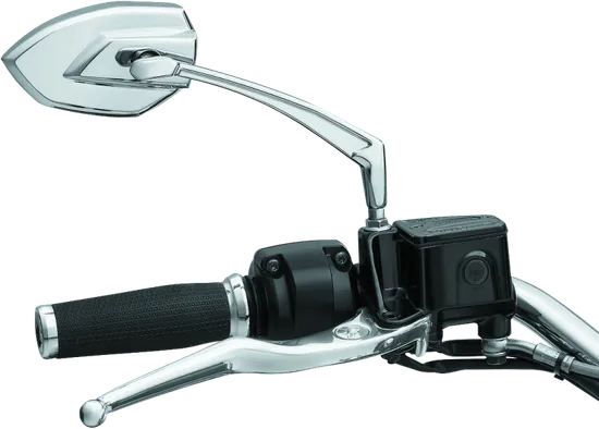 Kuryakyn Phantom Side Mirrors Convex Glass Chrome Pair