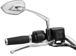 Kuryakyn Phantom Side Mirrors Convex Glass Chrome Pair